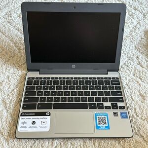 HP Chromebook with charger